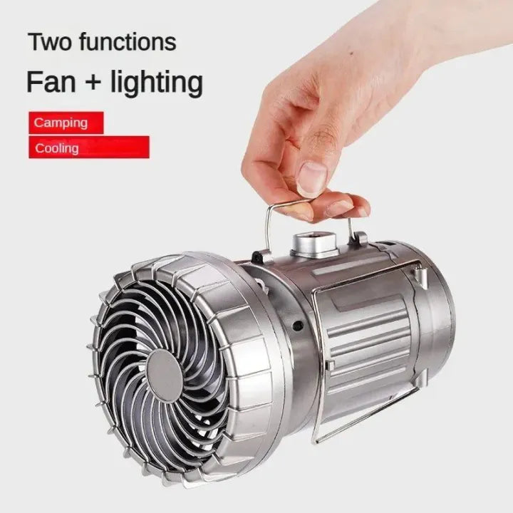 Smart 6-in-1 Camping Companion – 5000mAh Power light & Cooling Fan