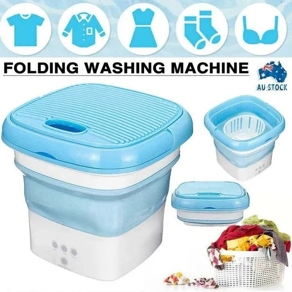 Mini Washing Machine - 2 in 1 Portable Washing Machine with Dryer - Premium Quality Foldable Washing Machine Mini - Mini Washing Machine for Kids Clothes - Small Washing Machine for Travel, Home & Baby Accessories - Home Appliances