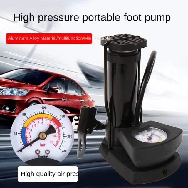 Heavy-Duty Foot Bike Pump - Image 4